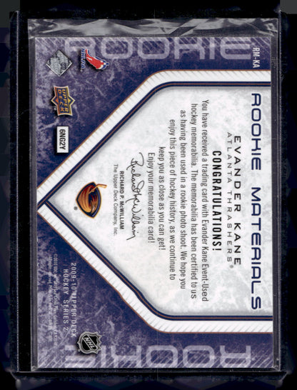 2009-10 Upper Deck - Rookie Materials - Evander Kane #RM-KA RY