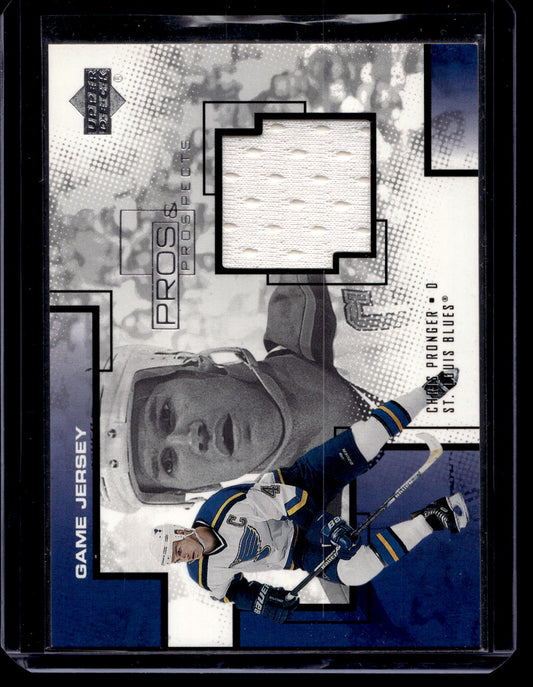 2000-01 Upper Deck Pros & Prospects - Game Jerseys - Chris Pronger #CP