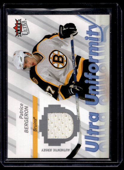 2007-08 Fleer Ultra - Ultra Uniformity - Patrice Bergeron #U-PB