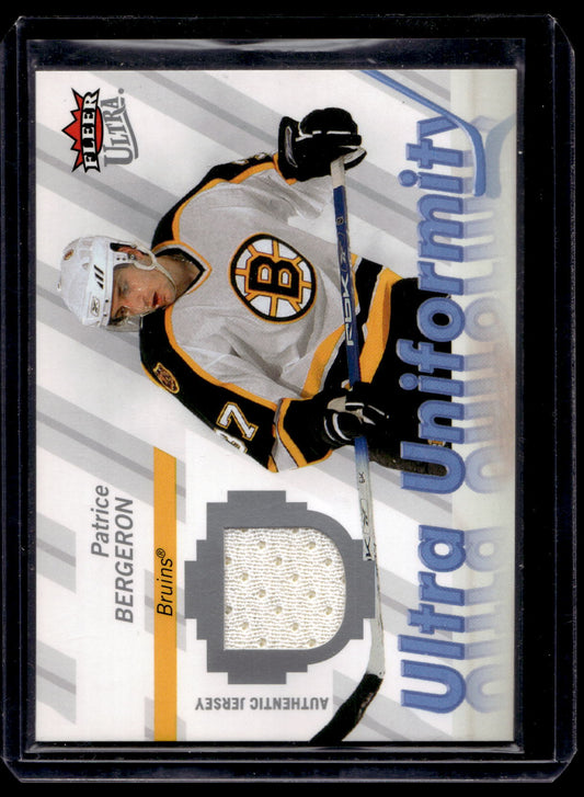 2007-08 Fleer Ultra - Ultra Uniformity - Patrice Bergeron #U-PB