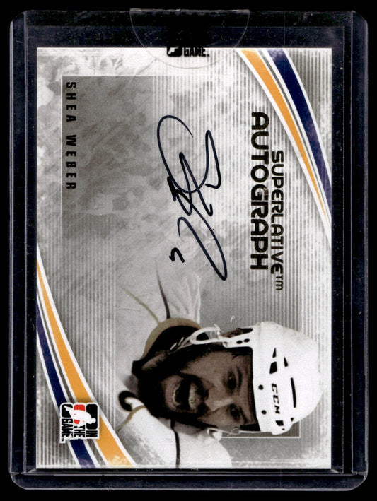 2010-11 In the Game Superlative - Autograph Gold - Shea Weber #A-SW /10
