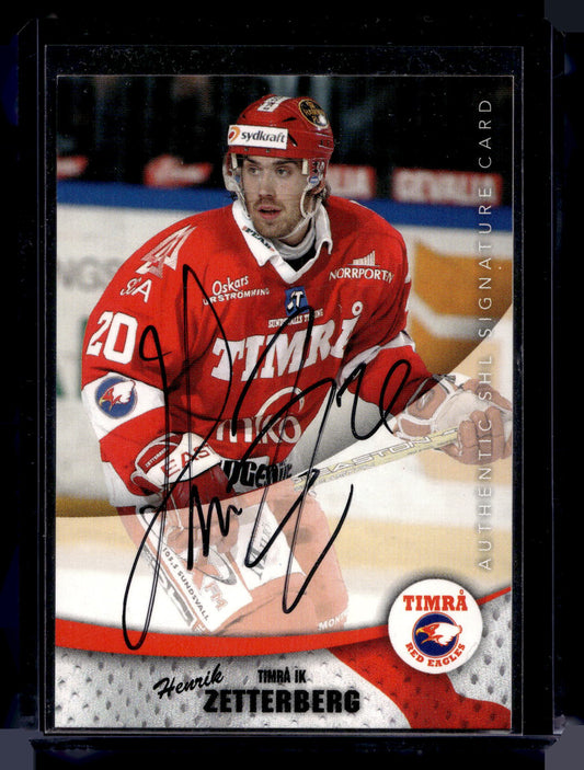 2004-05 SHL Signatures - Henrik Zetterberg