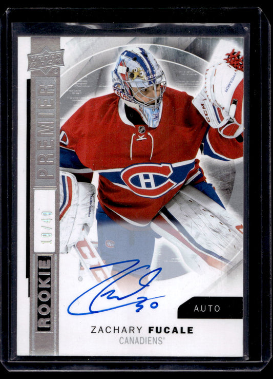 2015-16 Upper Deck Premier - Rookie Set - Silver Spectrum Autographs - High Series - Zachary Fucale #R-49 /49 RY