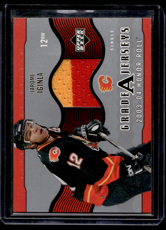 2003-04 Upper Deck Honor Roll - Grade A Jerseys - Jarome Iginla #GA-JI