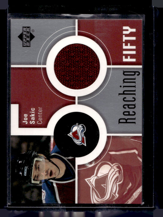 2002-03 Upper Deck - Reaching 50 - Joe Sakic #50-JS