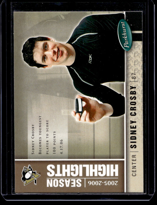2005-06 Parkhurst -  Season Highlights - Sidney Crosby #586 RY