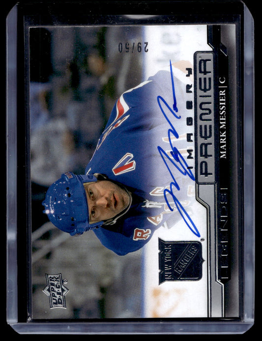2022-23 Upper Deck Premier - Premier Imagery Autograph - Mark Messier #PDLS-MR /50