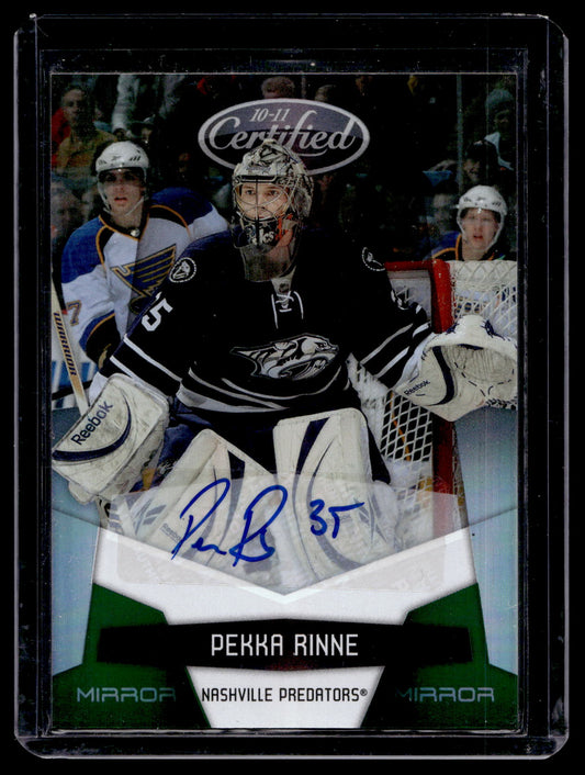 2010-11 Panini Certified - Mirror Emerald Signatures - Pekka Rinne #80 /5