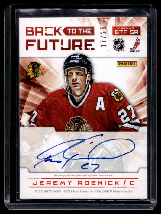 2012-13 Panini Limited - Back to the Future Signatures - Jeremy Roenick / Andrew Shaw #BTF SR /25