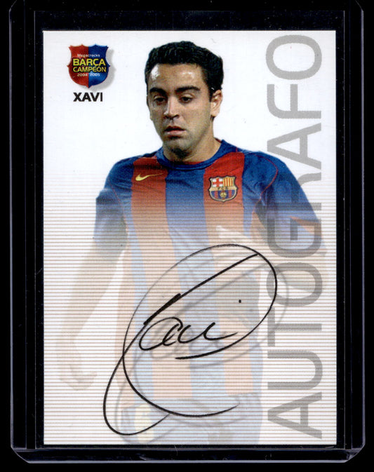 2004-05 Panini Megacracks Barca Campeon Autografo - Xavi #72