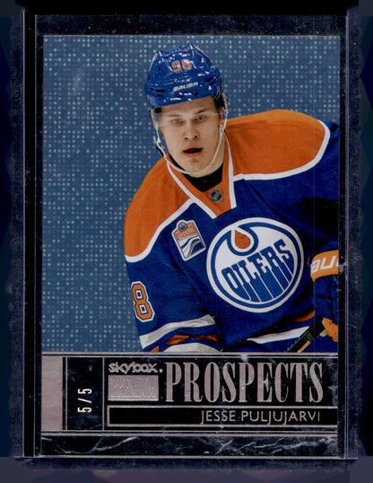 2016-17 Upper Deck Fleer Showcase - SkyBox Premium Prospects - Sparkling Diamonds - Jesse Puljujarvi #S5 /5 RY