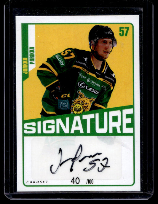 2023-24 Cardset Signature -  Jarkko Parikka /100