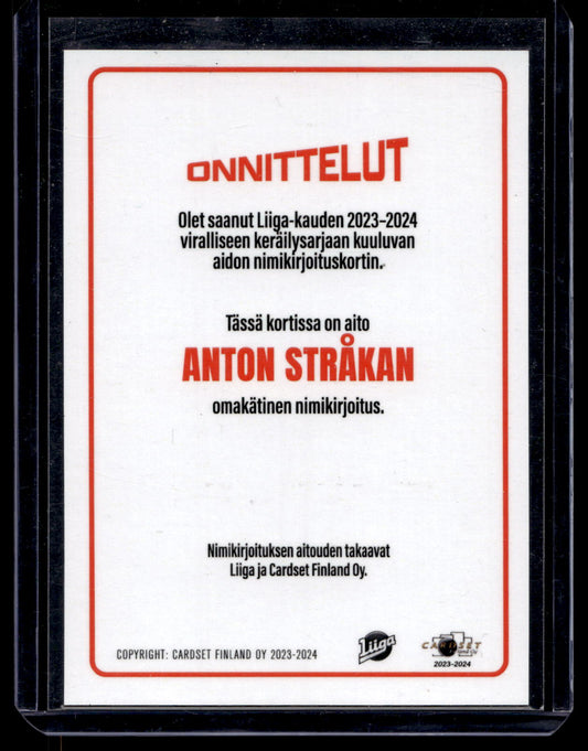 2023-24 Cardset Signature -  Anton Stråka /100