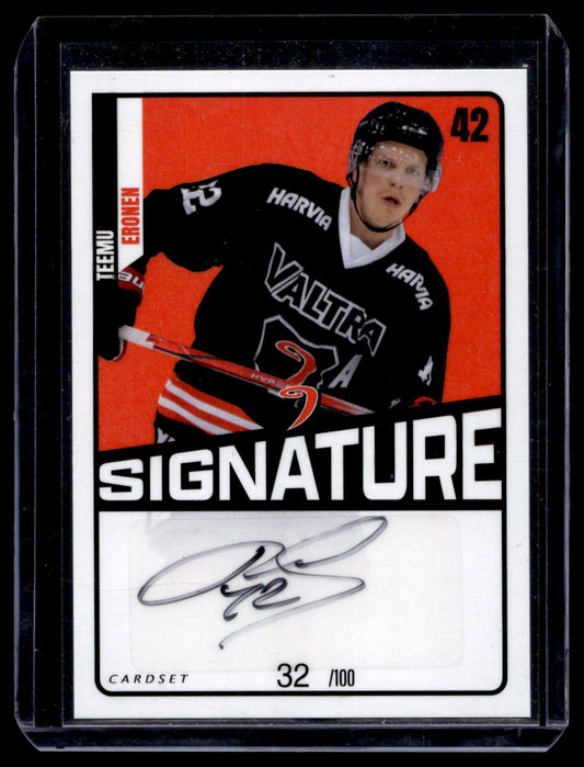 2023-24 Cardset Signature -  Teemu Eronen /100
