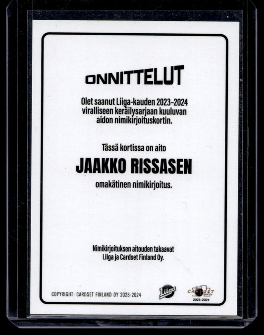 2023-24 Cardset Signature -  Jaakko Rissanen /100