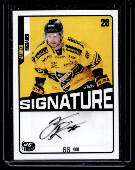 2023-24 Cardset Signature -  Jaakko Rissanen /100
