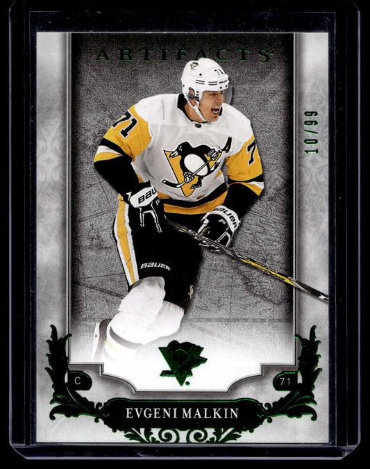 2018-19 Upper Deck Artifacts - Emerald - Evgeni Malkin #4 /99
