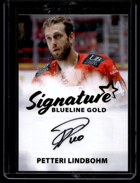 2024-25 Blueline Signature Gold - Petteri Lindbohm #AU-PL /40