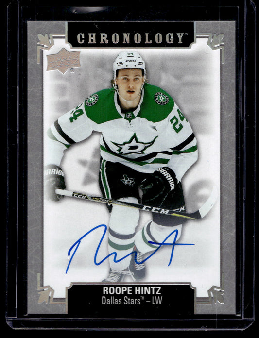 2019-20 Upper Deck Chronology - Franchise History Autographs - Roope Hintz #FH-DA-RH