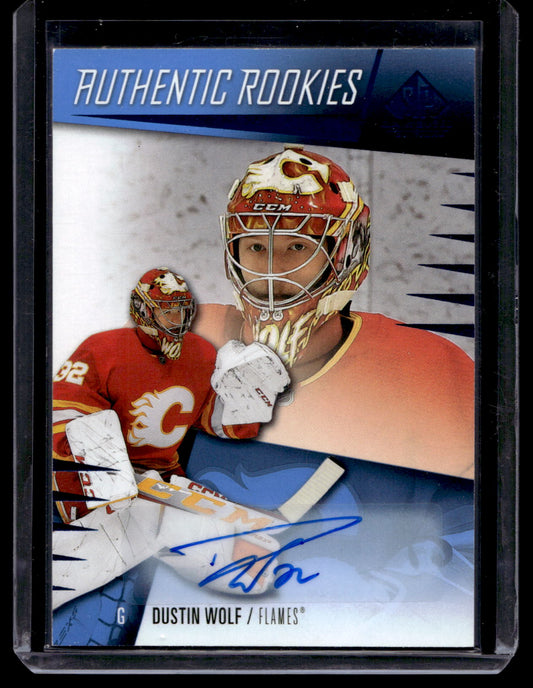 2023-24 Upper Deck SP Game Used - Autographs -  Authentic Rookies - Dustin Wolf #234 RC