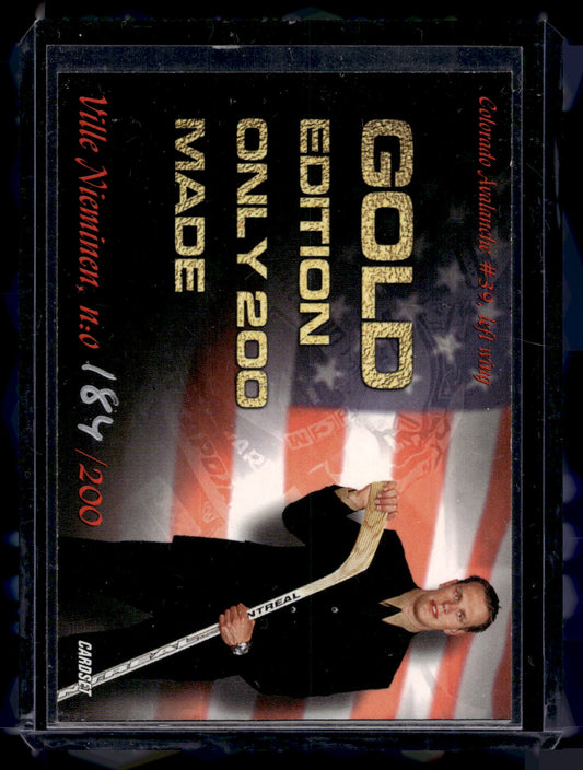 2001-02 Cardset American Dream Gold- Ville Nieminen /200