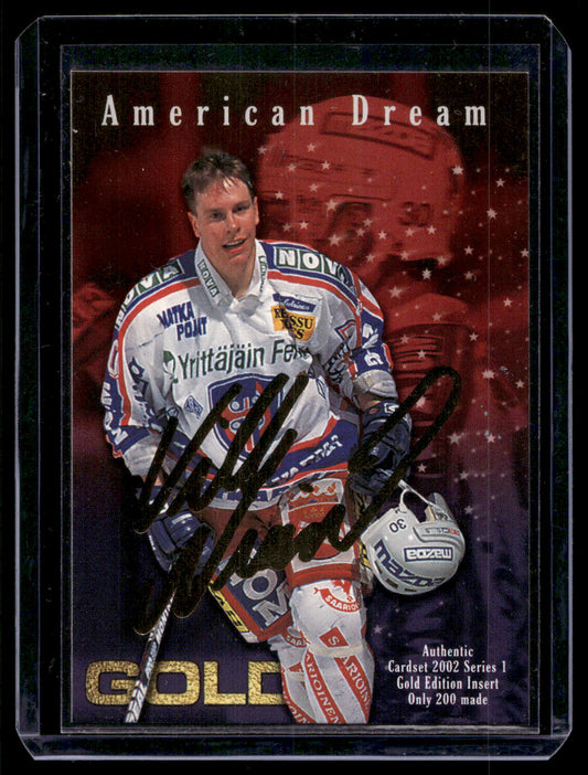 2001-02 Cardset American Dream Gold- Ville Nieminen /200