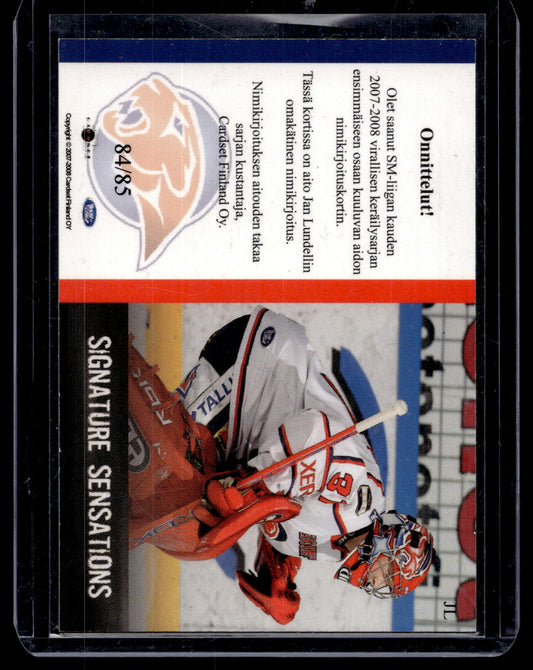 2007-08 Cardset Signature Sensations - Jan Lundell /85