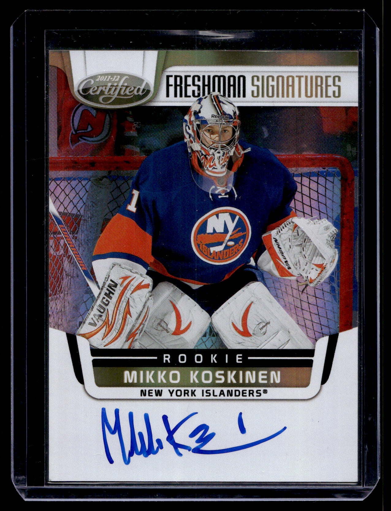 2011-12 Panini Certified -  Freshman Signatures Mirror Gold - Mikko Koskinen #183 /25 RC