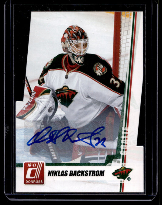 2010-11 Panini Donruss - Die-Cut Autographs - Niklas Backstrom #133 /25