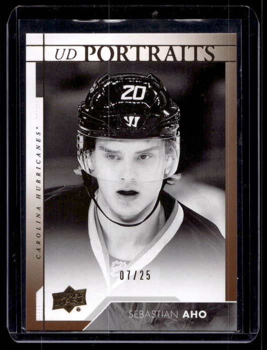 2017-18 Upper Deck - Portraits Gold - Sebastian Aho #P-35 /25