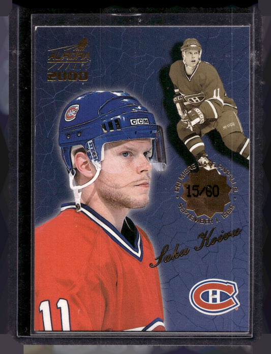 1999-00 Pacific Aurora - Premiere Date - Saku Koivu #75 /60