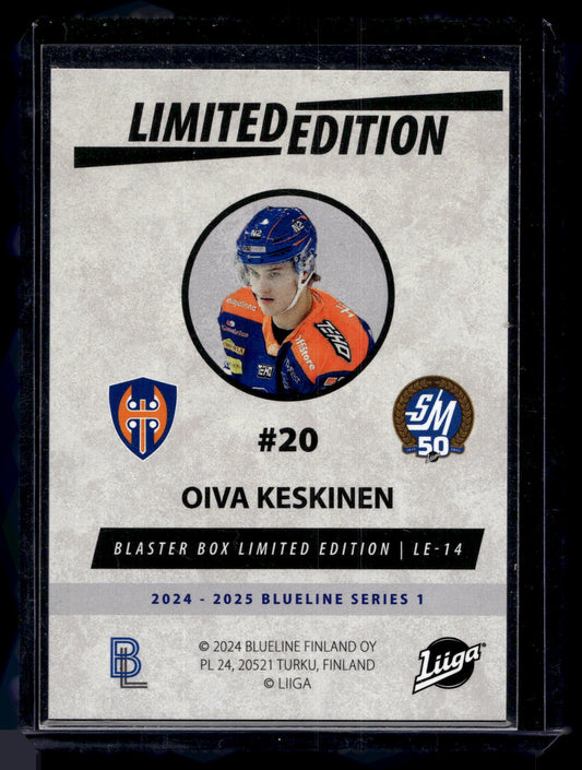 2024-25 Blueline Limited Edition Green - Oiva Keskinen #LE-14