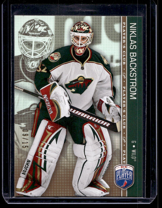 2008-09 Upper Deck Be a Player - Player's Club - Niklas Backstrom #90 /15