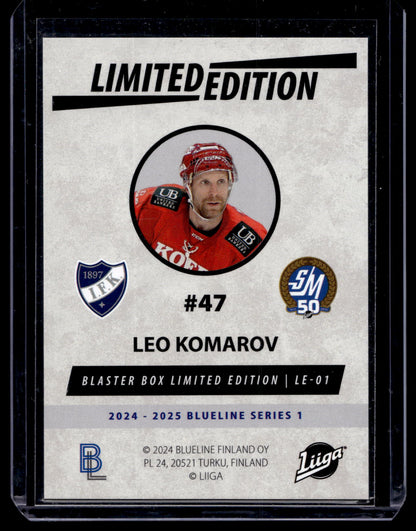 2024-25 Blueline Limited Edition Blue - Leo Komarov #LE-01