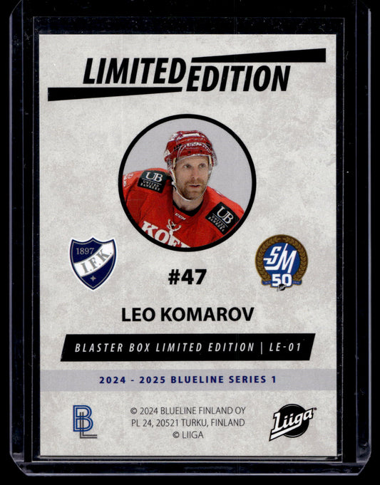 2024-25 Blueline Limited Edition Blue - Leo Komarov #LE-01