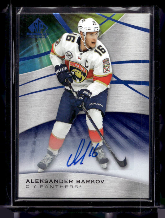 2019-20 Upper Deck SP Game Used - Blue Auto - Aleksander Barkov #63