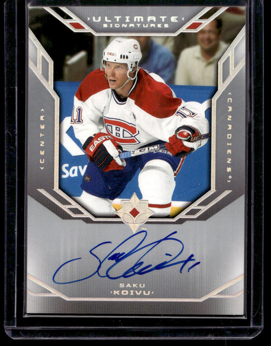 2004-05 Ultimate Collection - Ultimate Signatures - Saku Koivu #US-SK