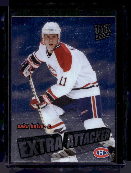 1995-96 Fleer Ultra Extra - Extra Attacker - Saku Koivu #12