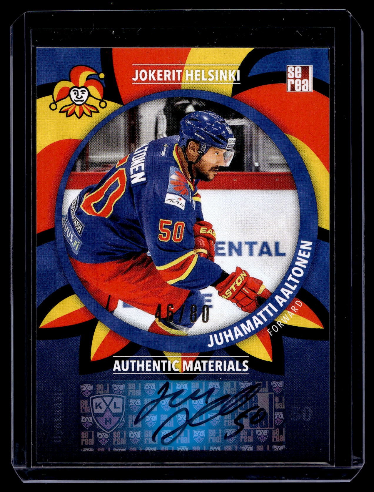 2015-16 Cereal Jokerit Autograph - Juhamatti Aaltonen #JOK-AUT-025 /80