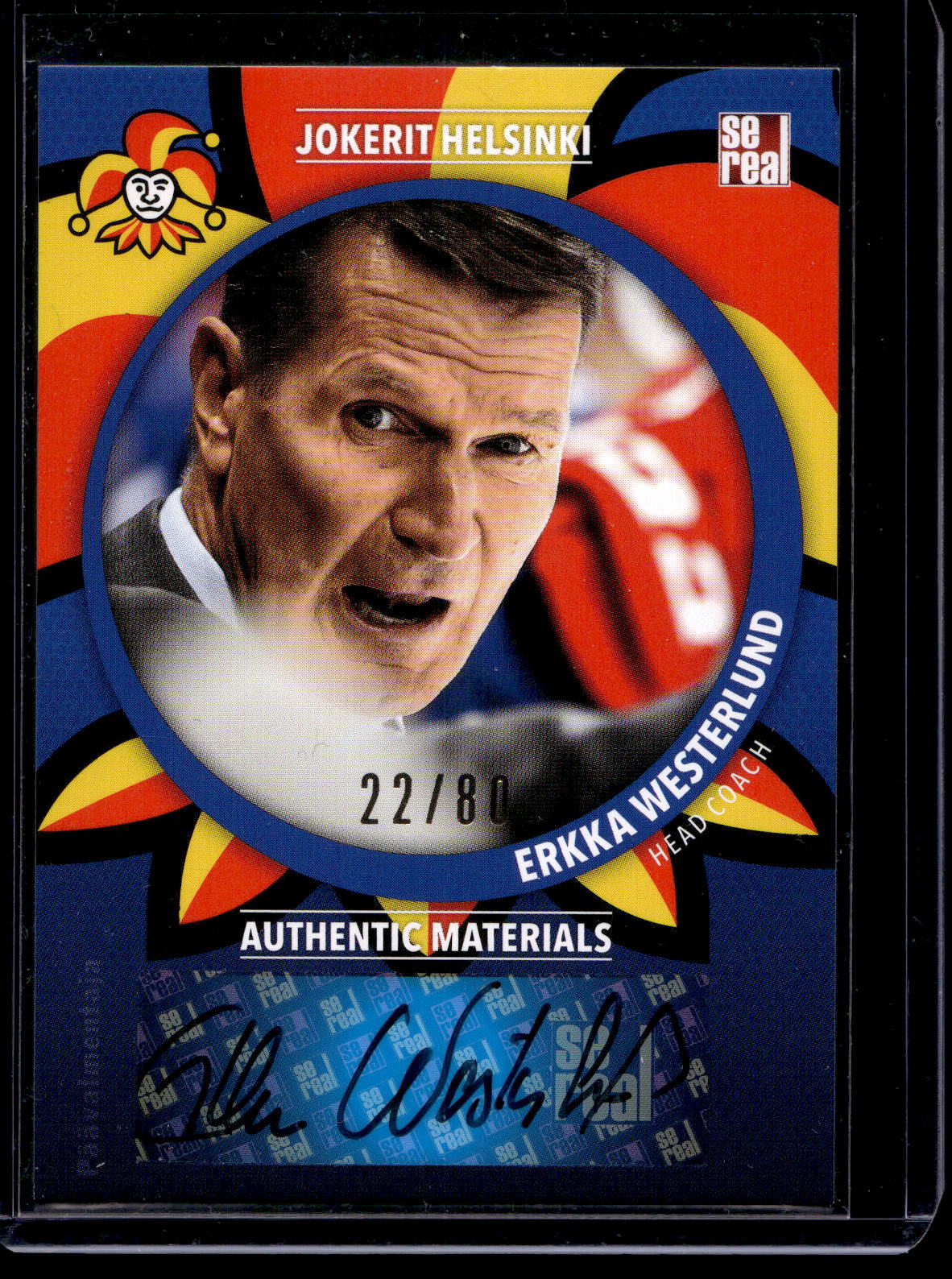 2015-16 Sereal Jokerit Autograph - Erkka Westerlund #JOK-AUT-002 /80