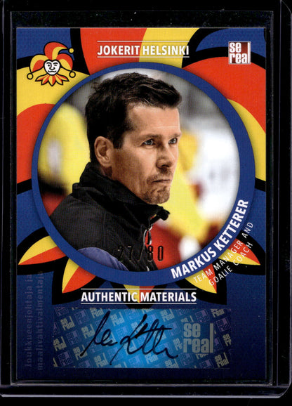 2015-16 Cereal Jokerit Autograph - Markus Ketterer #JOK-AUT-003 /80