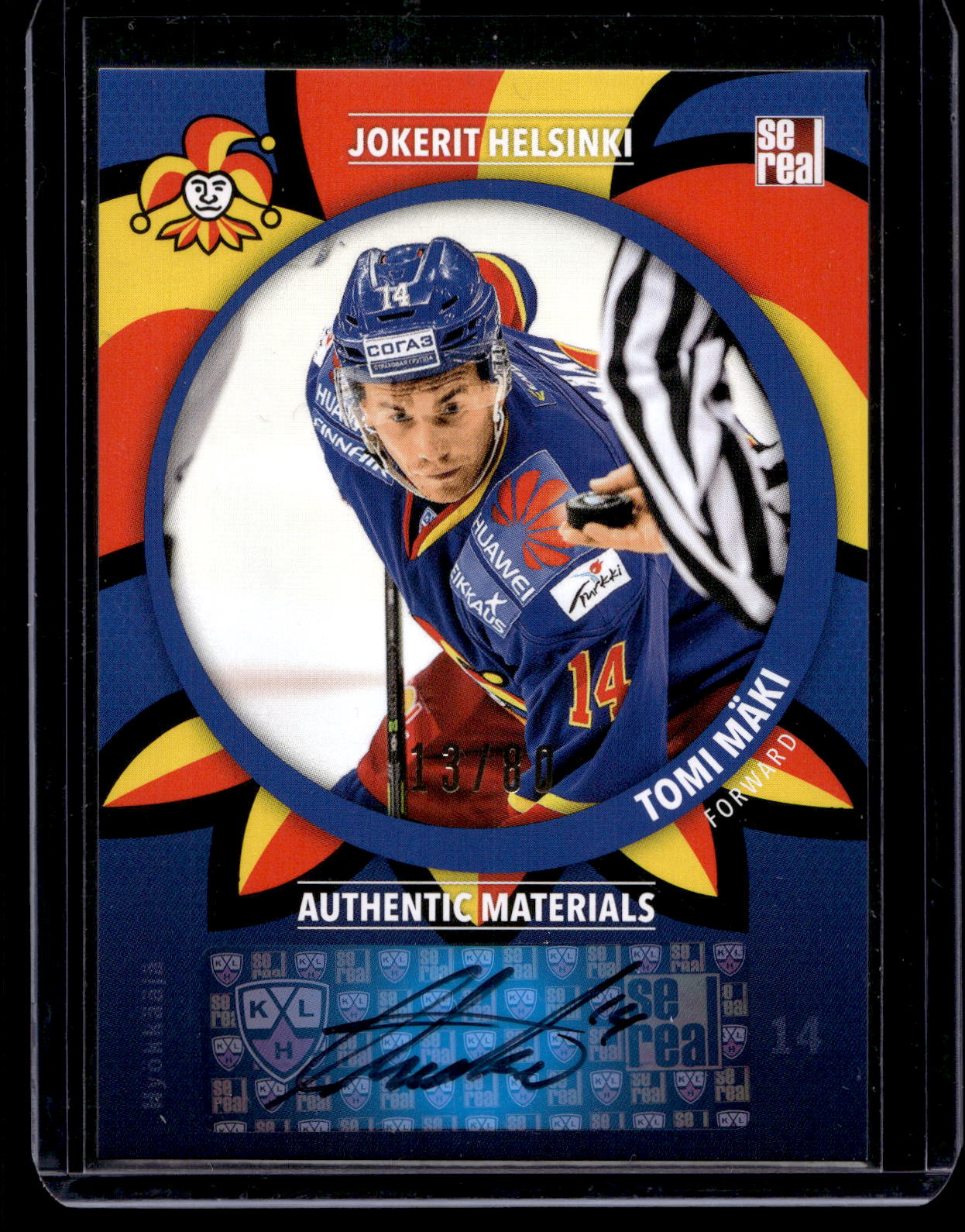 2015-16 Cereal Jokerit Autograph - Tomi Maki #JOK-AUT-020 /80