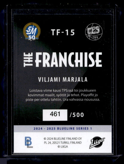 2024-25 Blueline Franchise Gold - Viljami Marjala #TF-15 /500