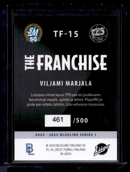 2024-25 Blueline Franchise Gold - Viljami Marjala #TF-15 /500
