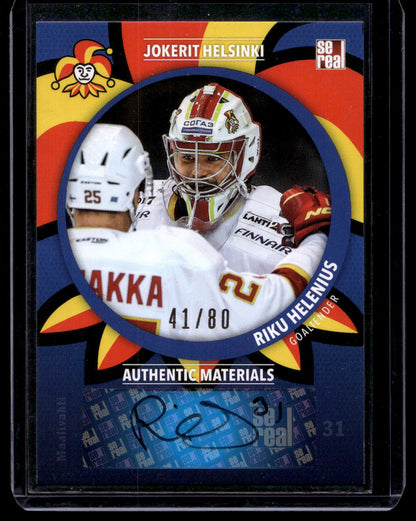 2015-16 Sereal Jokerit Autograph - Riku Helenius #JOK-AUT-007 /80