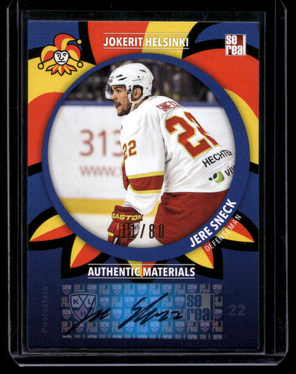 2015-16 Sereal Jokerit Autograph - Jere Sneck #JOK-AUT-013 /80