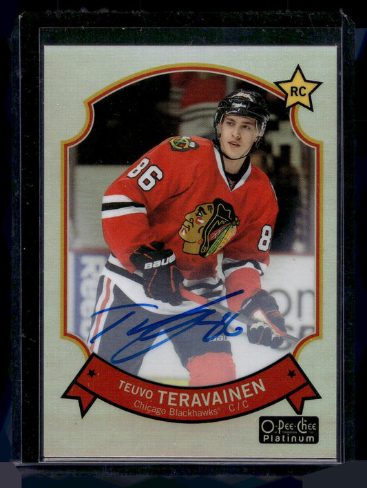 2014-15 Upper Deck O-Pee-Chee Platinum - Retro - Rainbow Autographs - Teuvo Teravainen #80 RY