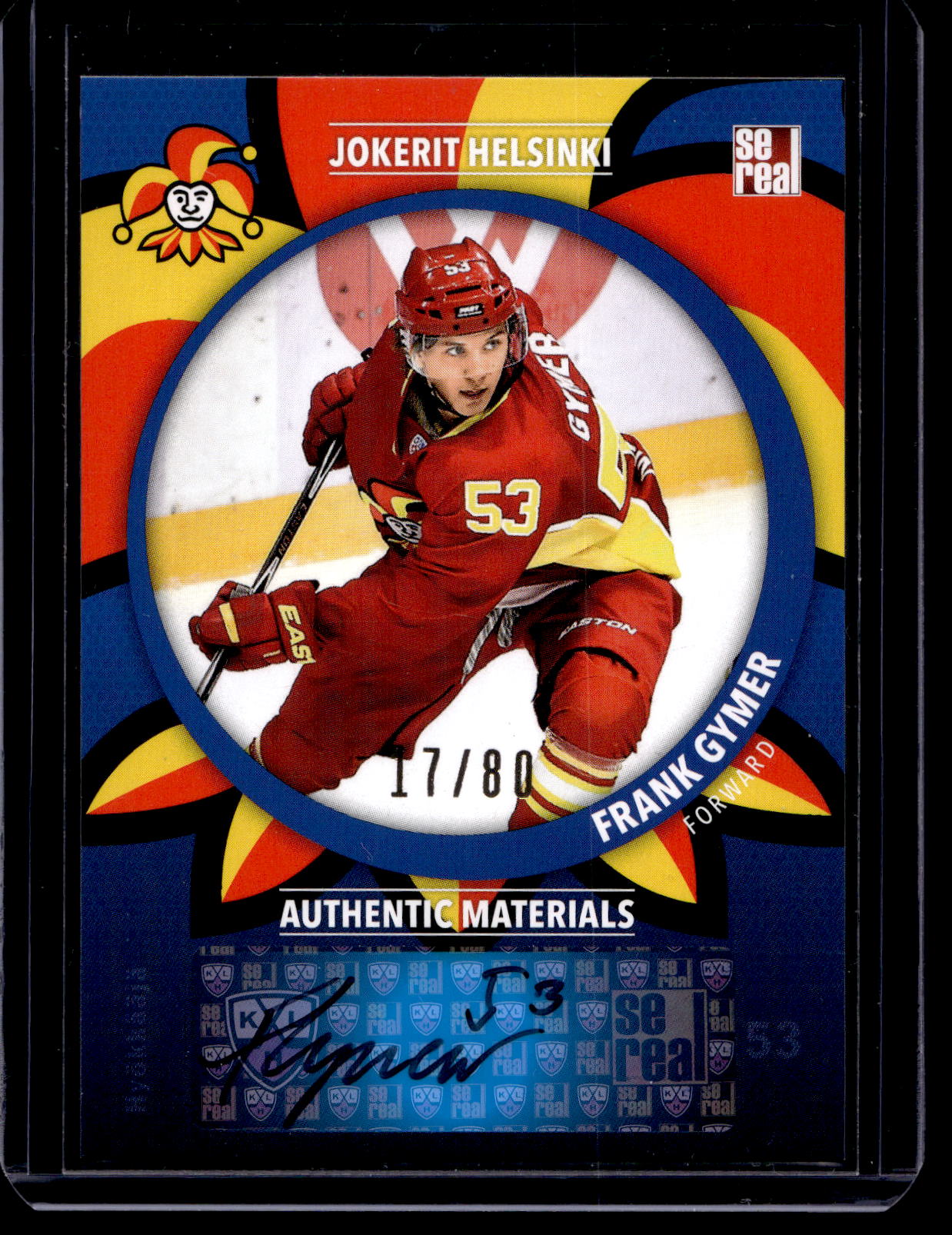 2015-16 Sereal Jokerit Autograph - Frank Gymer #JOK-AUT-027 /80