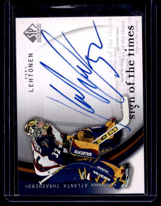 2005-06 Upper Deck SP Authentic - Sign of The Times - Kari Lehtonen #KL