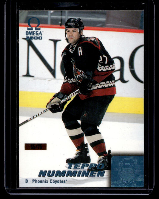 1999-00 Pacific Omega - Platinum Blue - Teppo Numminen #183 /75